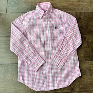 Girls Size 10 Pink Plaid Button Down Shirt– Lauren Ralph Lauren - Classic Preppy